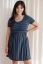 Preview: Maternity and Nursing Dress navy / white Striped