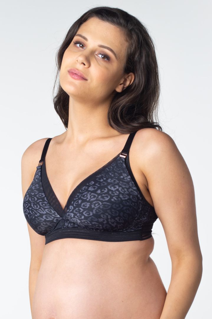 Schwangerschafts- und Still BH mit Animal Print