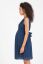 Preview: Chiffon Maternity Wedding Dress with Nursing Opening blue