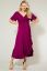 Vorschau: Wasserfall Midi Umstands- und Stillkleid fuchsia