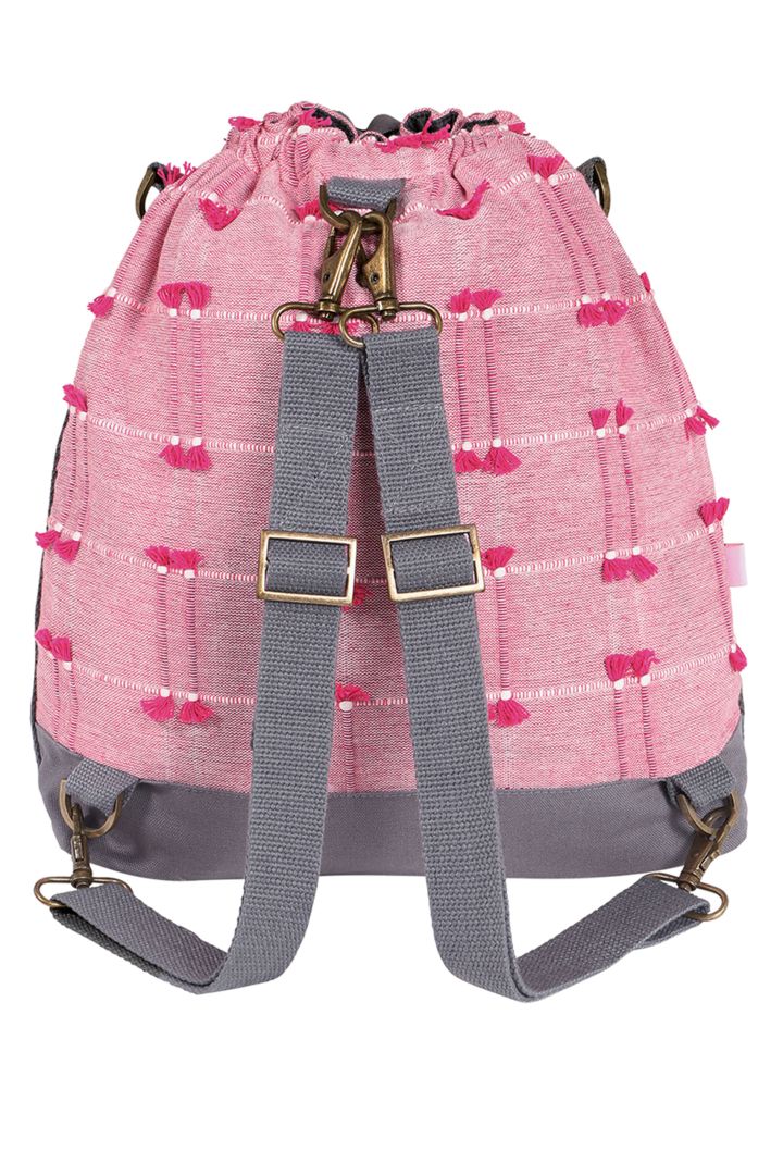 Bucket Rucksack und Wickeltasche Flowing Sari