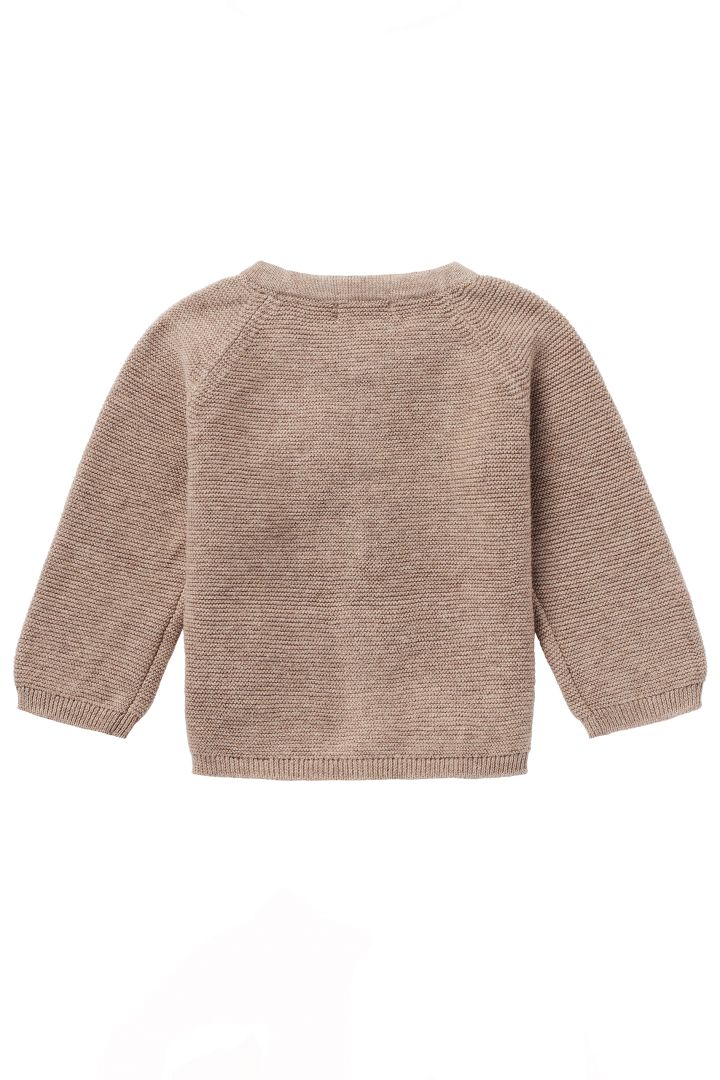 Organic Baby Knit Cardigan taupe