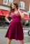 Preview: Maternity Dress with Cache Coeur Neckline berry