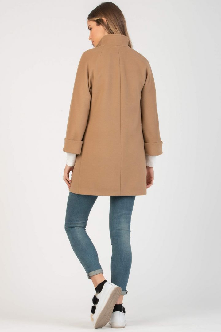 Kimono Umstandsmantel camel