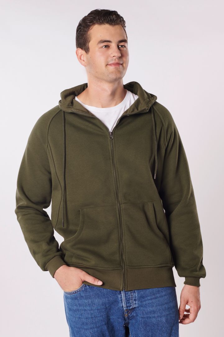 Papa Hoodie-und Tragejacke khaki