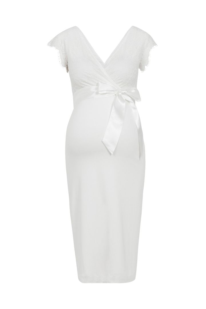 Maternity Wedding Dress with Sash
