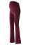 Preview: Flared Velvet Maternity Trousers bordeaux