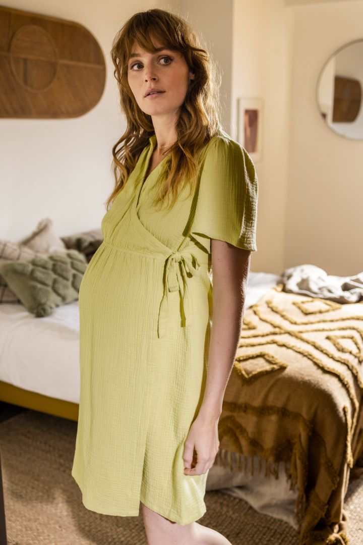 Musselin Umstands- und Stillkleid