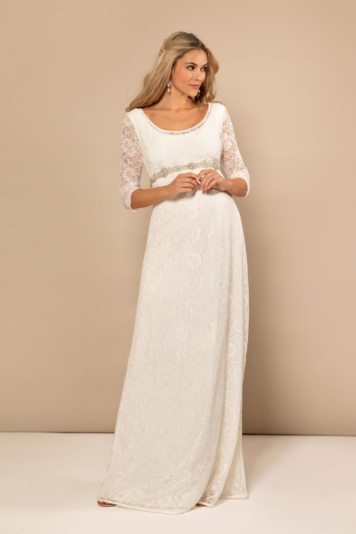 Umstandsbrautkleid lang