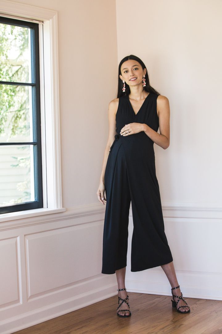 Umstands- und Still-Jumpsuit aus Bambus-Viskose