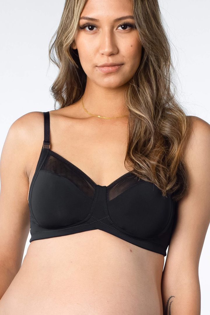 Full Cup Still BH mit Mesh Einsätzen schwarz