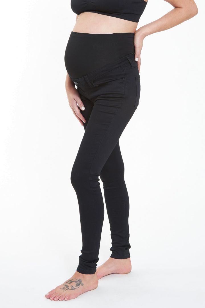 Skinny Umstands Jeggings mit Überbauchbund