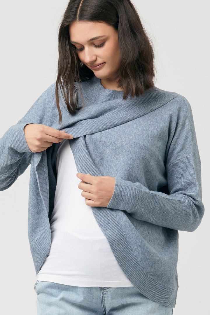 Cross-Over Umstands- und Stillpullover
