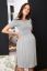 Vorschau: Umstands- und Stillkleid kurzarm grau