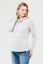Vorschau: Cowl Neck Umstands- und Stillshirt hellgrau