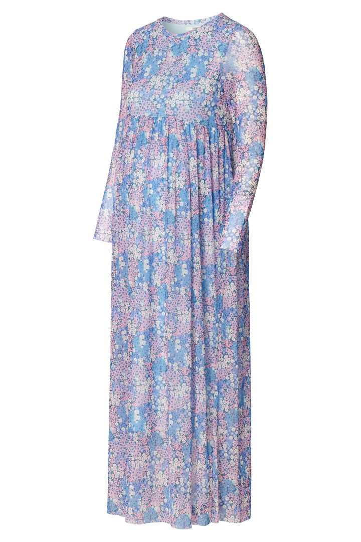 Maxi Umstandskleid mit Blumenprint