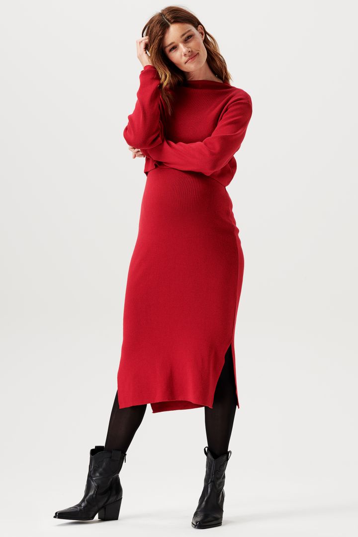 Umstands- und Stillstrickkleid