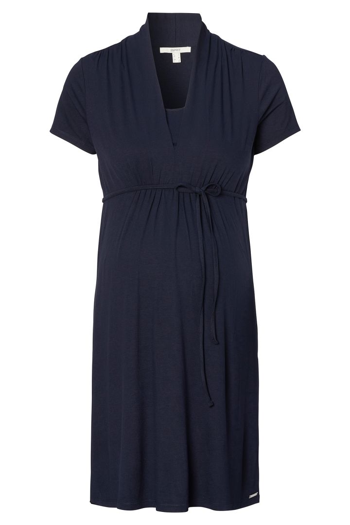 Umstands- und Stillkleid mit Bindegürtel