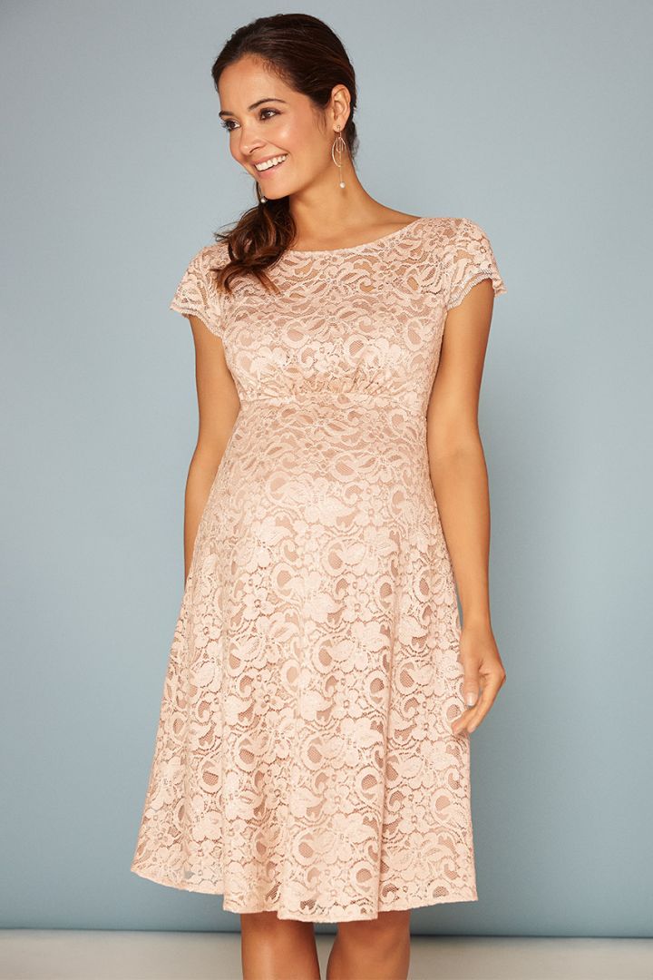 Umstandskleid mit Blumenspitze