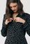 Preview: Maternity and nursing shirt blouse dress with dots print