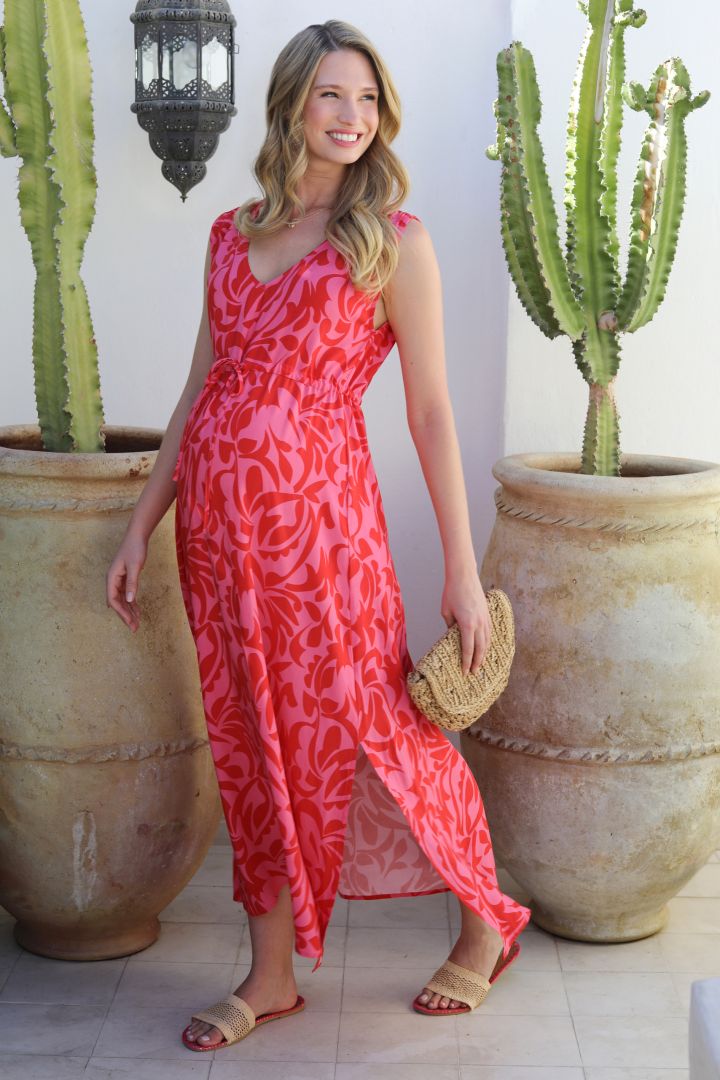 Midi Umstandskleid mit Print