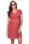 Preview: Red Daisy Print Maternity and Nursing Wrap Dress
