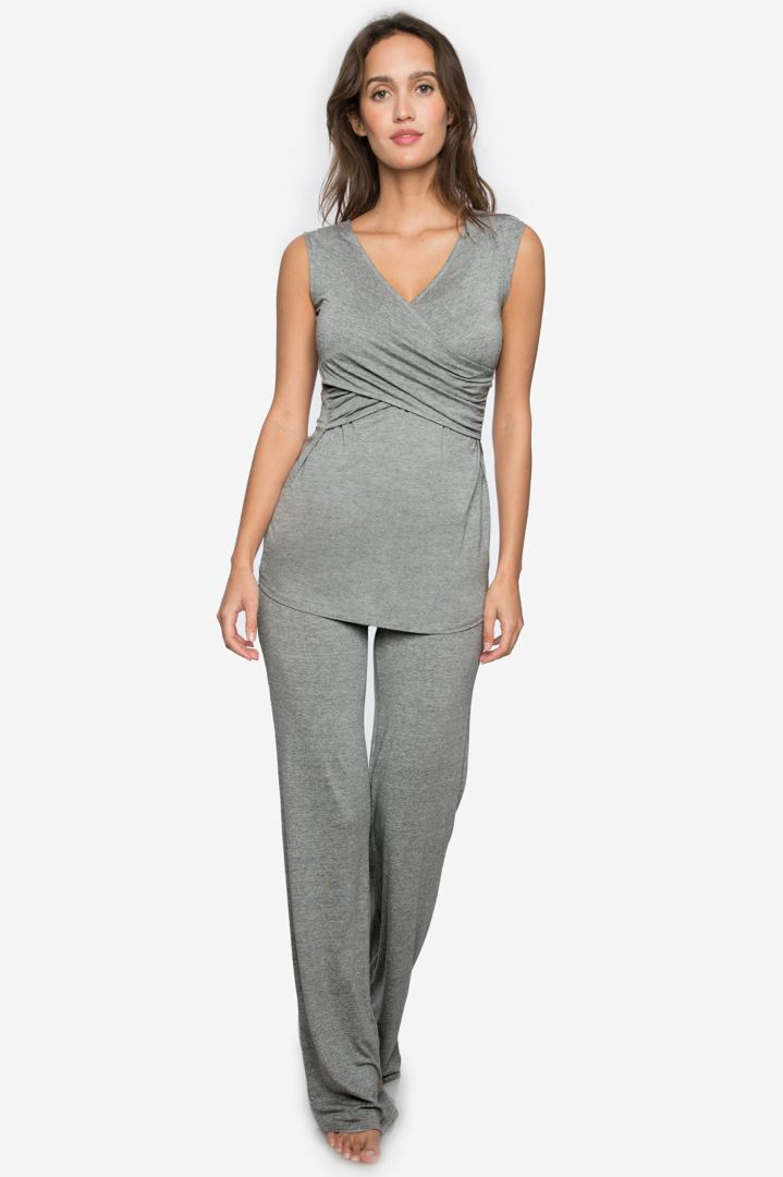 Maternity and Nursing Homewear 3 Pcs-Set grey