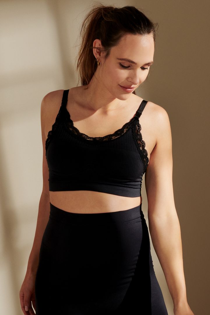 Seamless Still BH mit Spitze schwarz