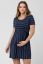 Preview: Maternity and Nursing Dress navy / white Striped