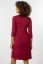 Vorschau: Ecovero Rundhals Umstands- und Stillkleid bordeaux