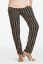 Preview: Striped Maternity Trousers with pleated Over-Bump Band black