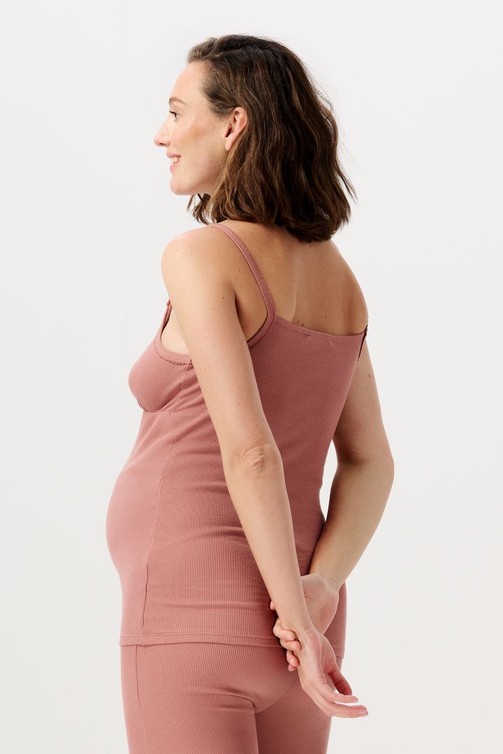 Organic Ripp Umstands- und Stilltop light terracotta