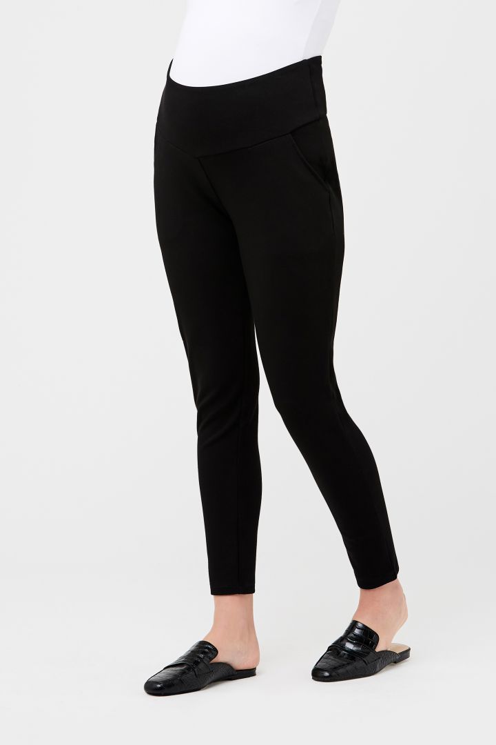Slim-Fit Maternity Trousers black