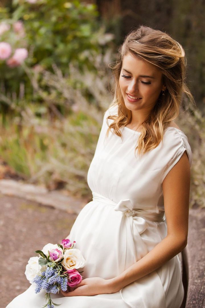 Shift Umstandsbrautkleid