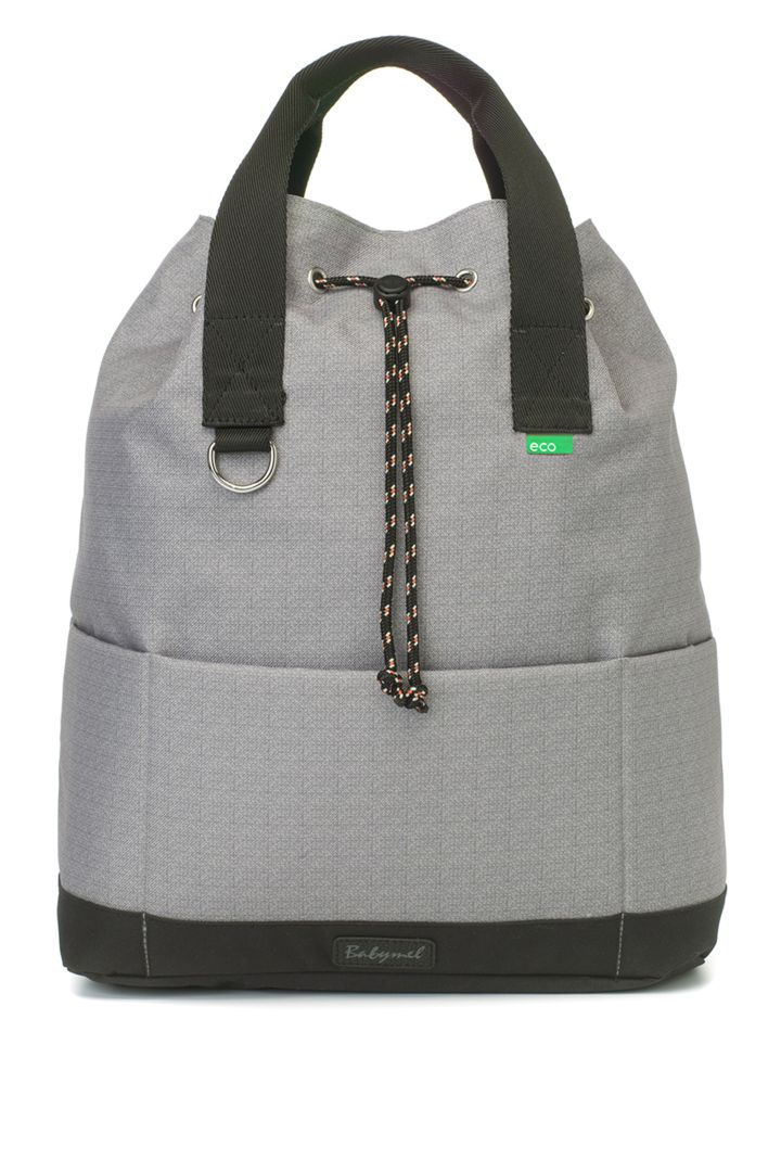 Eco Wickelrucksack aus recyceltem Plastik grau