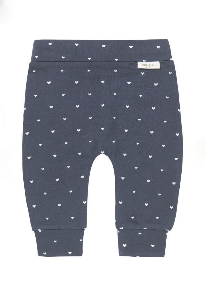 Organic Babyhose mit Herzchen navy