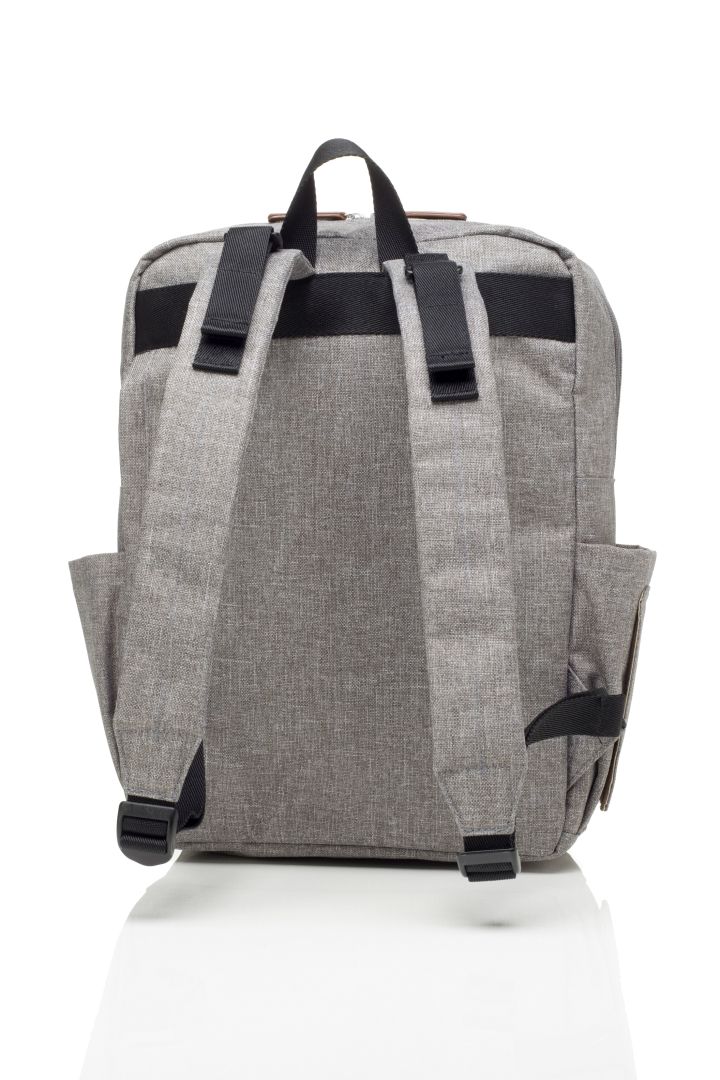 Wickelrucksack mit Laptop-Fach grau