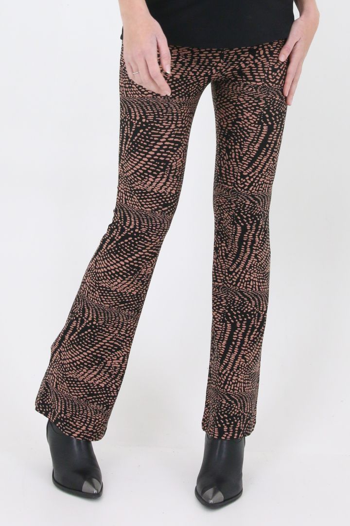 Flared Umstandshose mit Alloverprint