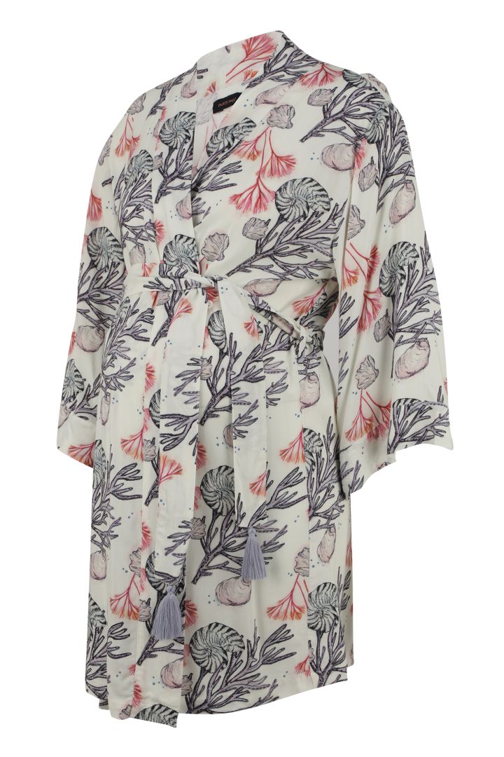 Umstandskimono mit Korallen Print
