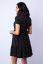 Preview: Tiered Maternity Dress with Cap Sleeves black