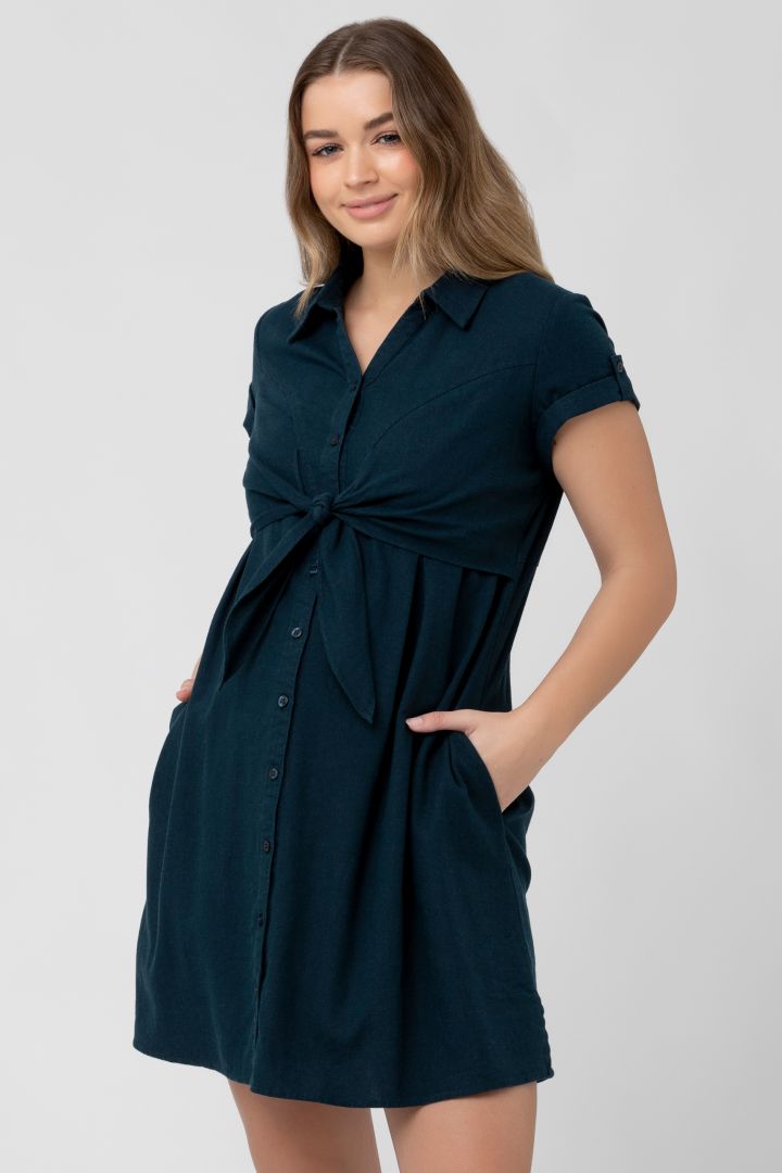 Hemdblusen Umstands- und Stillkleid navy