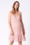 Preview: Maternity and Nursing Dress with Pompom Trim pink