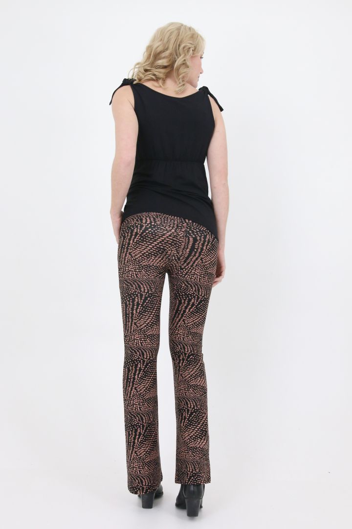 Flared Umstandshose mit Alloverprint