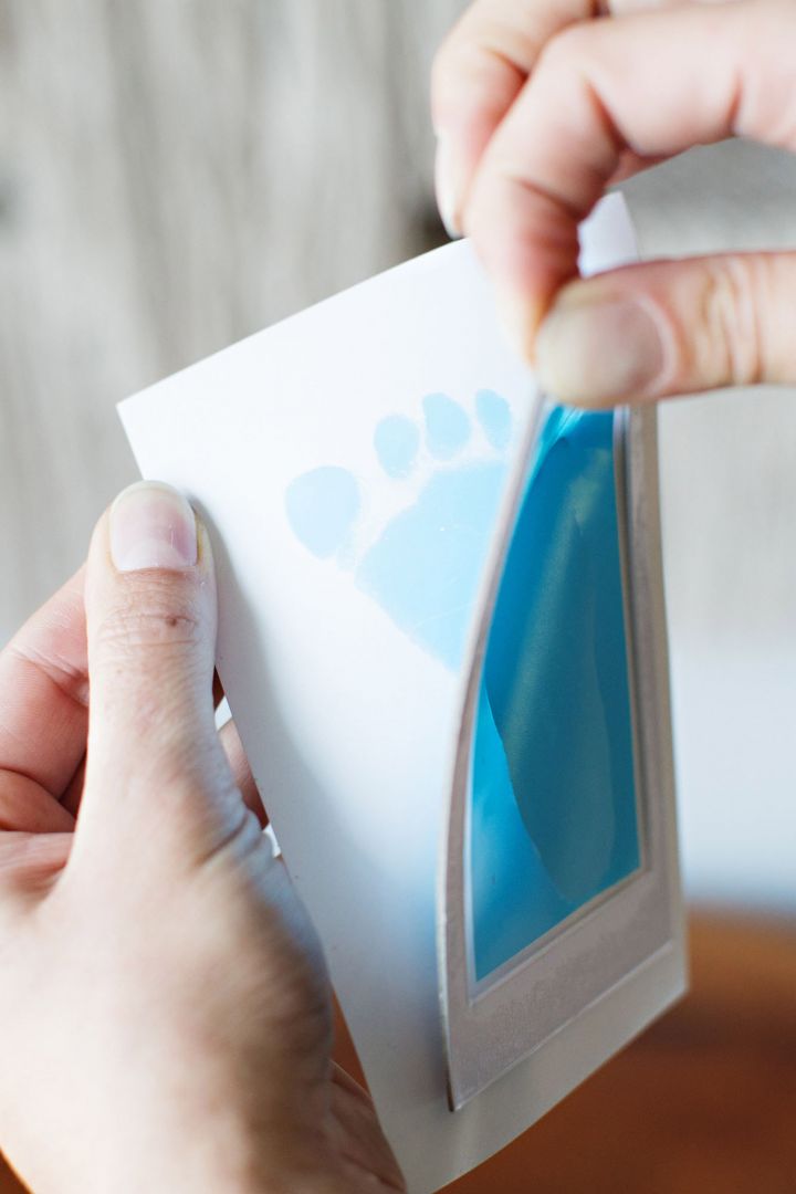 Baby Fußabdruck Set blau