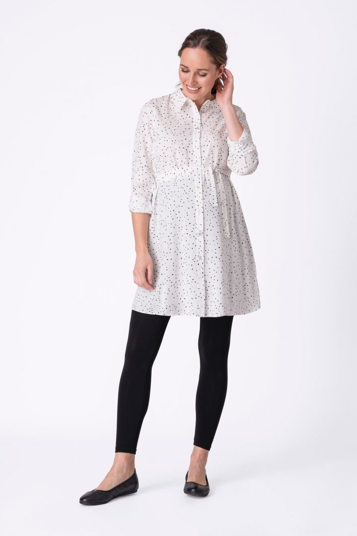 Long Maternity and Nursing Shirt With Splits