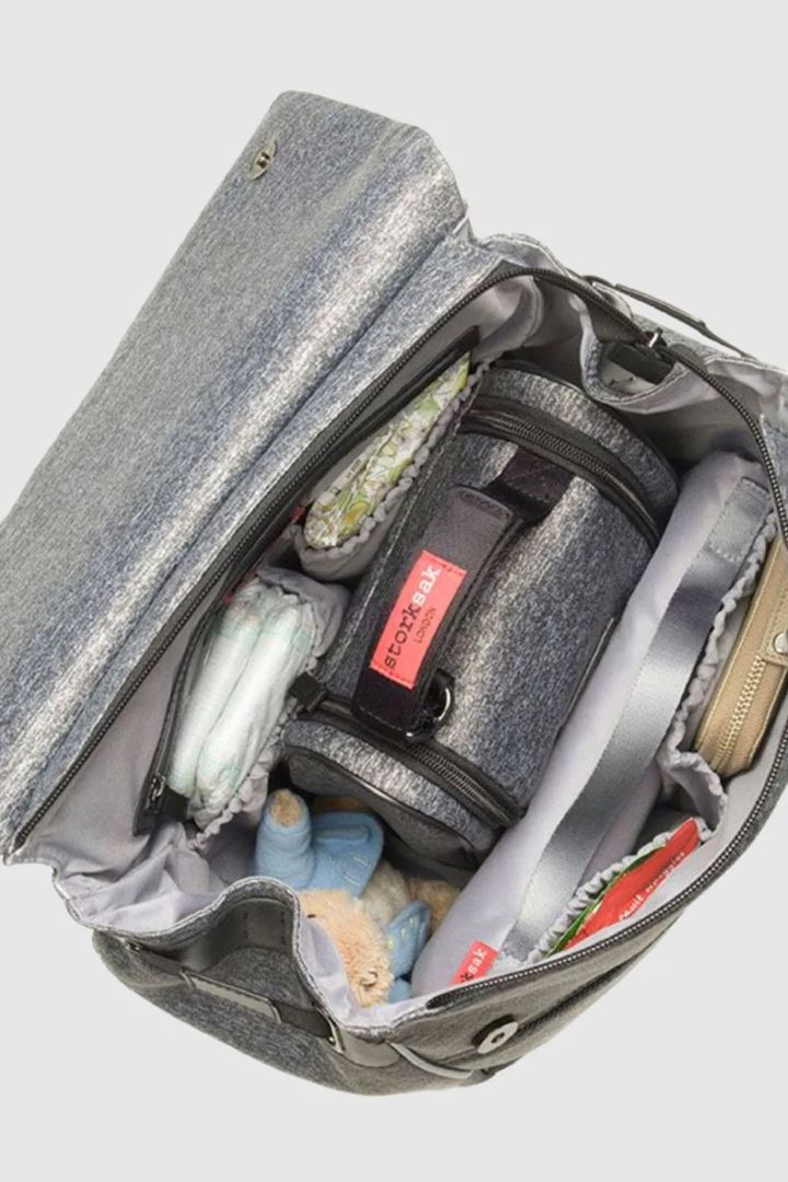 Storksak St. James 3 in 1 Scuba Diaper Bag gray mottled