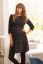 Preview: Maternity and Nursing Dress with Dots black/white