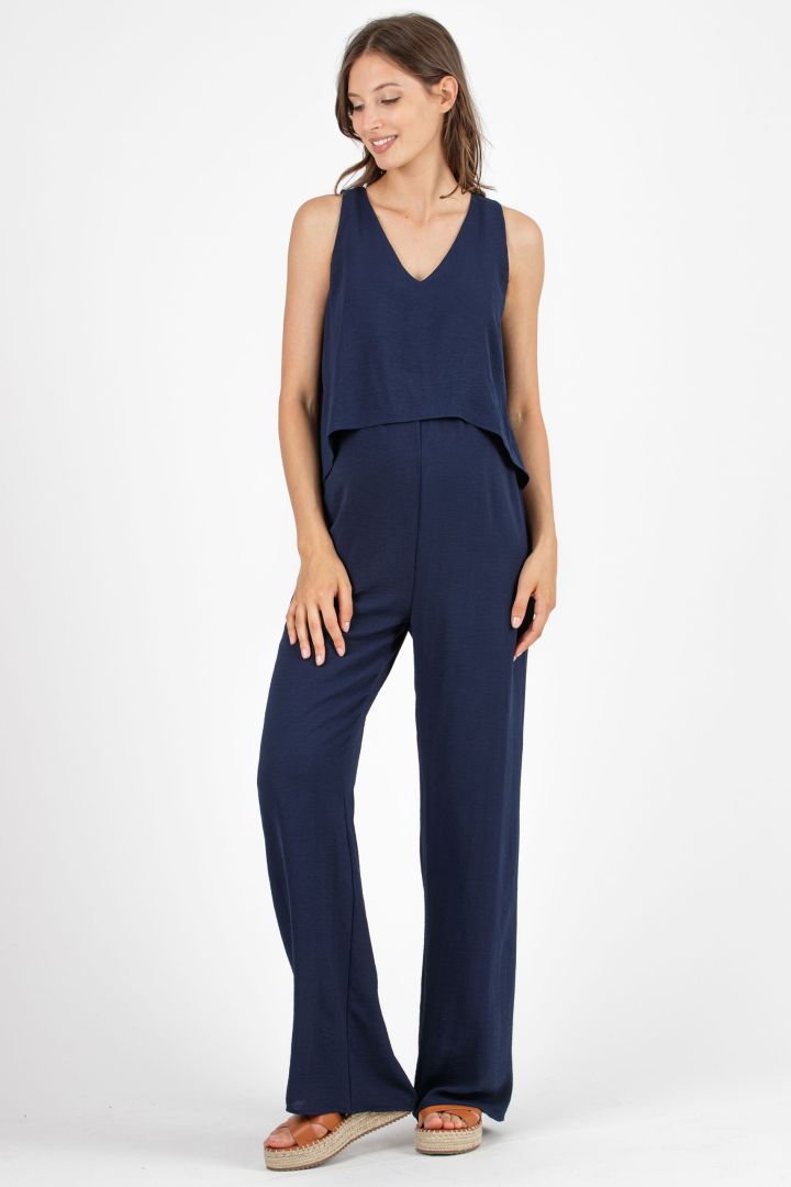 Crepe Umstands- und Still-Jumpsuit