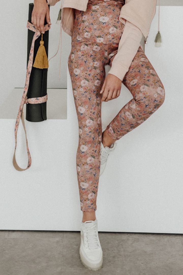 Organic Umstandsleggings mit Blumenprint