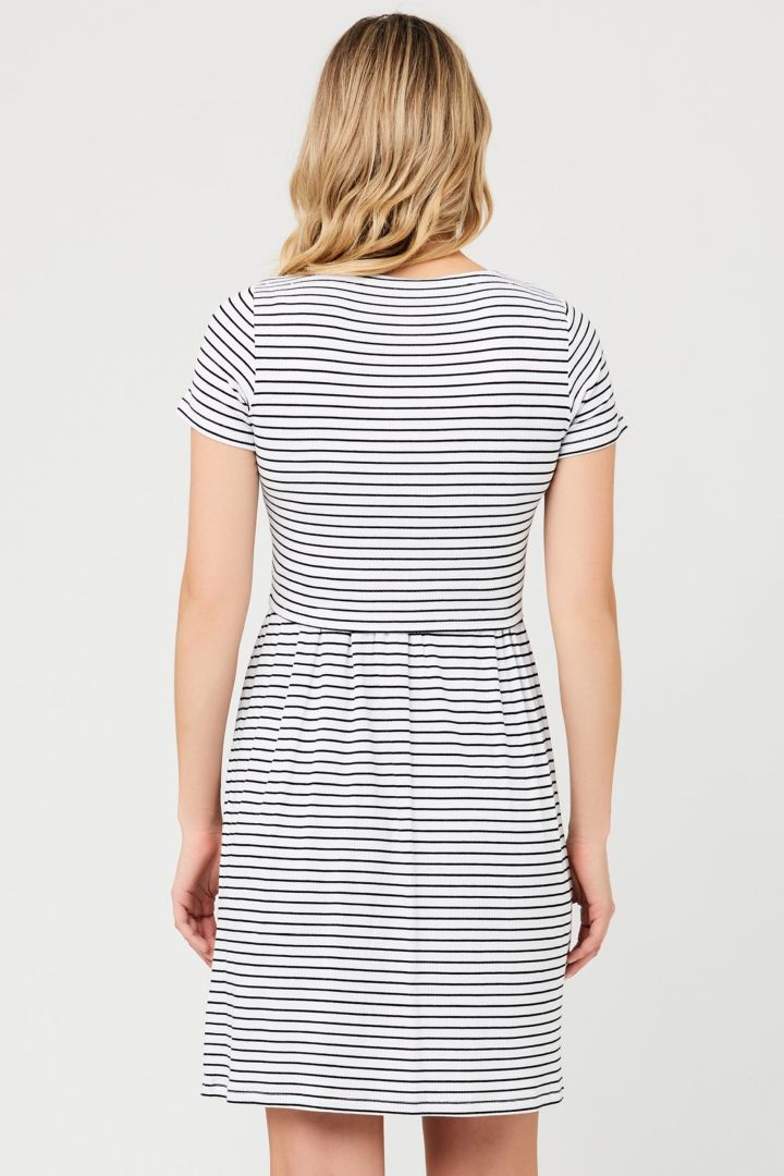 Umstands- und Stillkleid gestreift